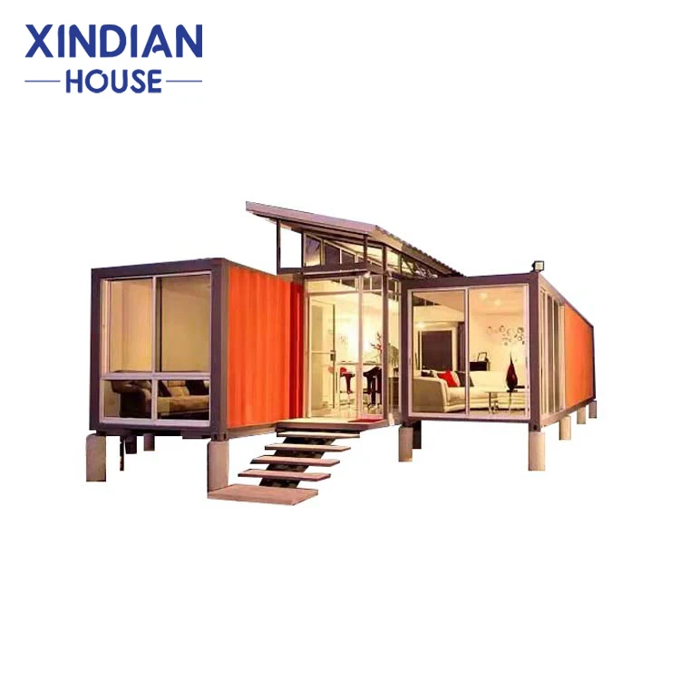 New 20 Feet Folding Container Steel Structure Assemble Container House House 3 Bedroom Prefabrication Folding Customized Office