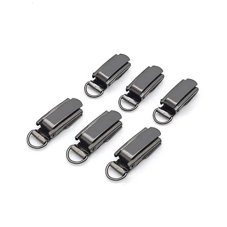 Black 10mm D Ring Metal Suspender Clip Bed Sheet Clip