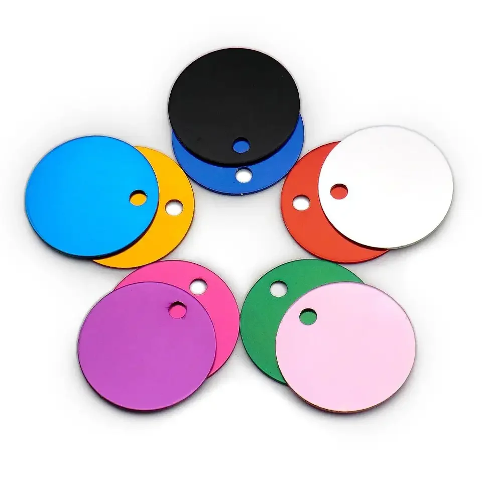 Personalized Laser Engraving Aluminum Blank Sublimation Dog Tags