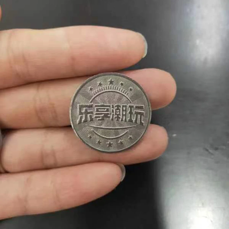 New Design Custom OEM Metal Brass Gold Silver Arcade Game Coin Token For Sale