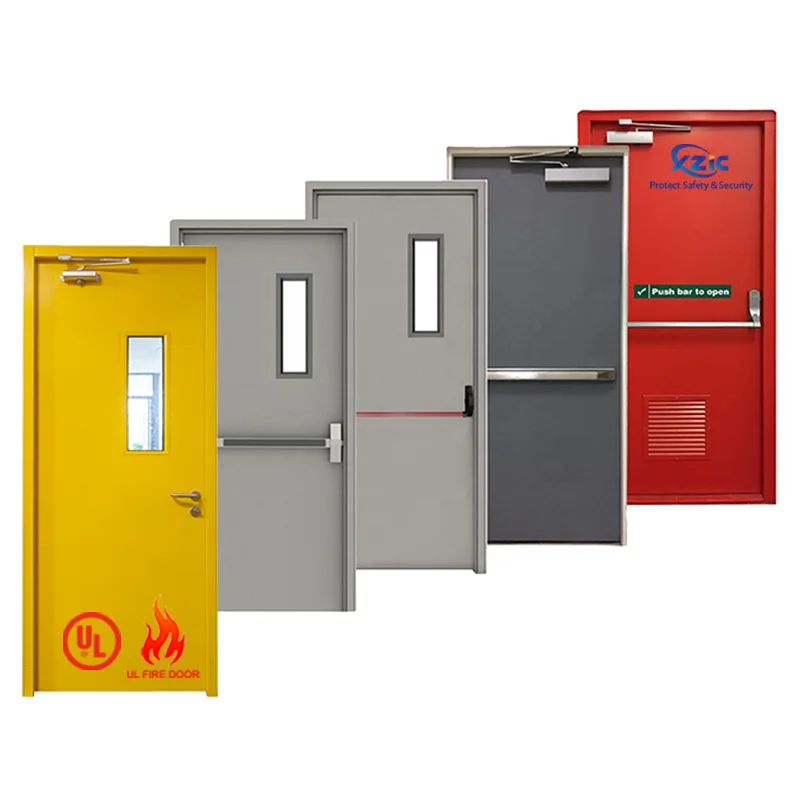 Hot Selling China Metal Fire Door Fire Rated 30-180 Minutes Interior and Exterior Doors with UL Certificated