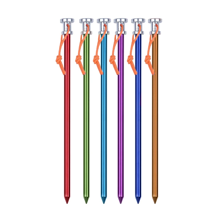 Колышки для ковки на открытом воздухе колышки палатки из алюминиевого сплава легкие прочные пляжной