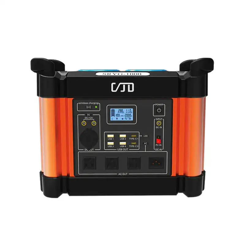 1000W 1500W 2000W Portable Power Station 2000W Power Bank With Solar Panel 100W 200W For Outside Camping