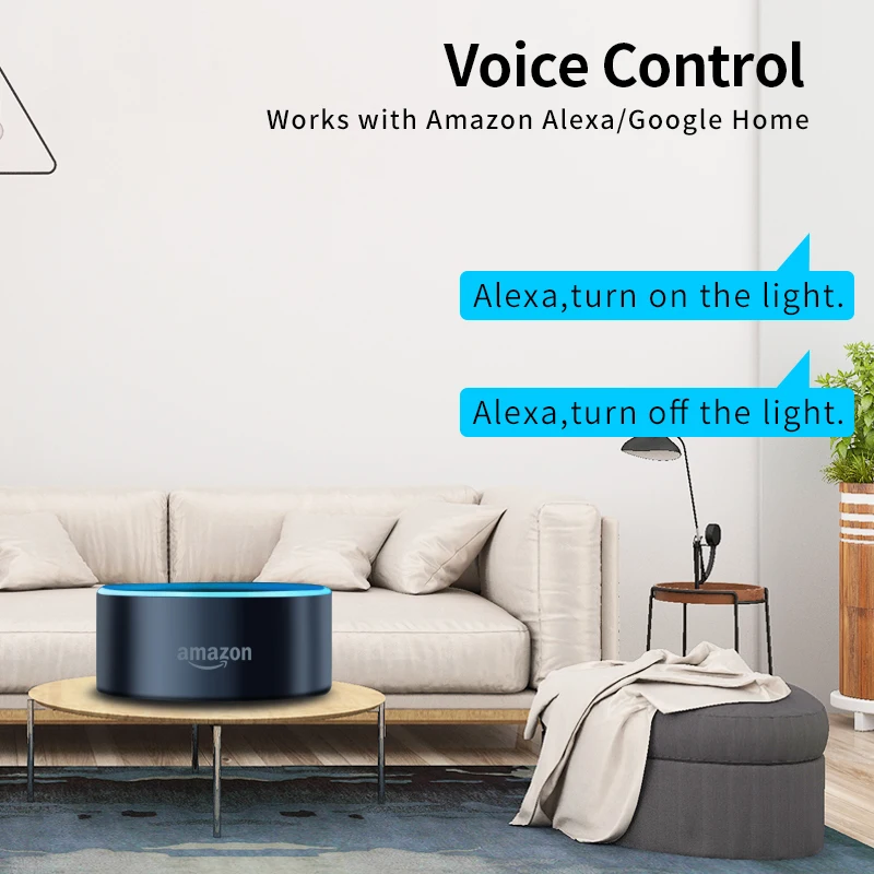  Умный настенный выключатель Alexa Google Home Automation 1-3 клавиши дистанционное управление голосом Wi-Fi сенсорные