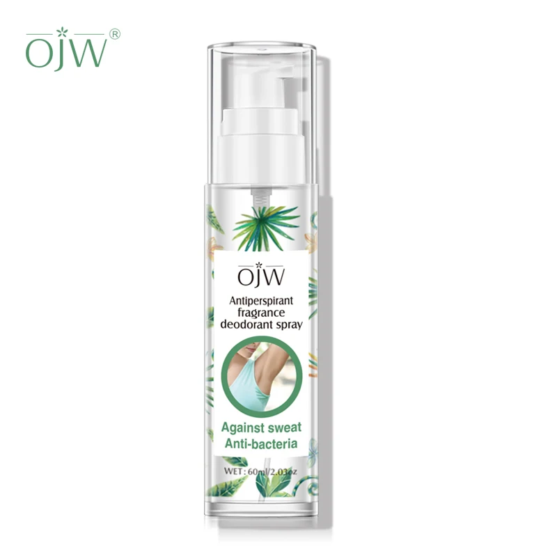 Factory Price 60ml Antiperspirant Fragrance Deodorant Spray Safe & Gentle Refreshing Body