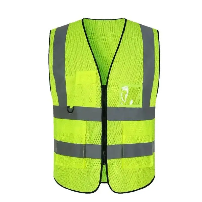Factory Wholesale Customized Color multi pocket reflective safety clothing vest