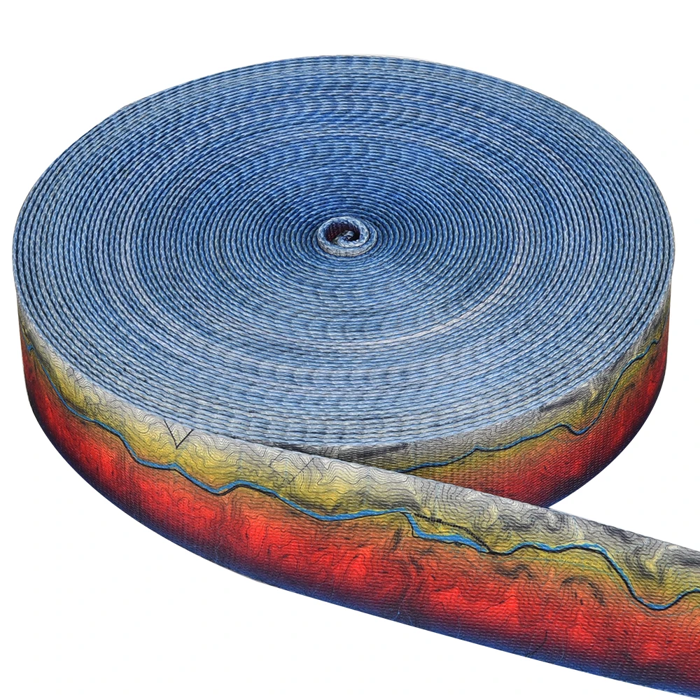 Factory Wholesale Custom 1Cm-10Cm Width Flat Polyester Cotton Webbing Tape For Leash