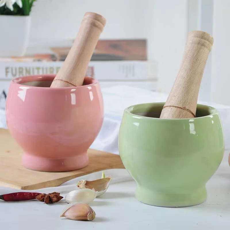 Manually mashed garlic garlic masher household garlic press ceramic crusher