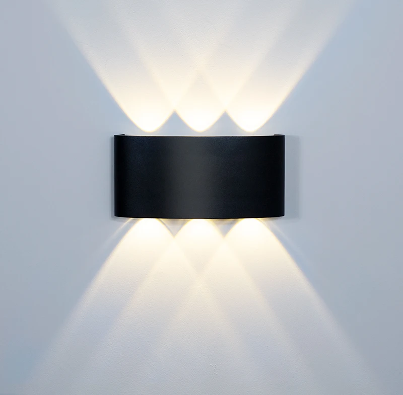 Modern Rectangle LED Wall Lamp with ABS Base Stylish Indoor and Outdoor Stair Step Lighting