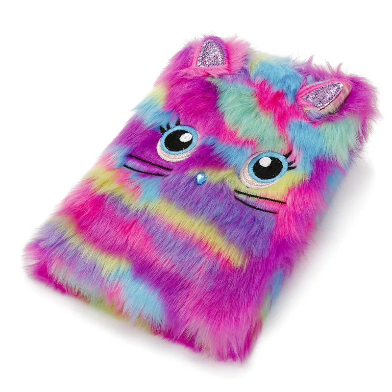 A5 Kawaii Stationery Notebook Cute Cartoon Plush Note Book School Supplies for Kids