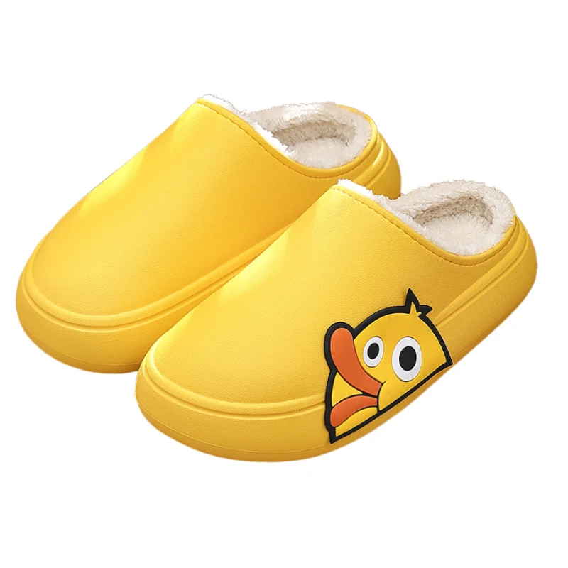 Top Quality Winter Fuzzy Slippers Custom Pattern Warm Indoor Slippers Cute Cotton Shoes