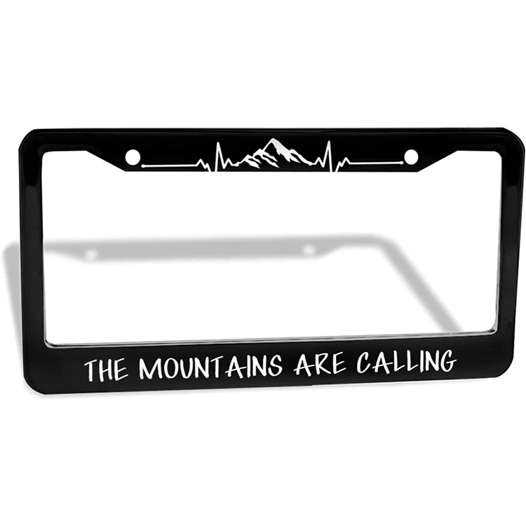 2 Holes Screws License Plate Frame  Car Tag Frame License Plate Holder Car Plate Frame Auto Tags Cover