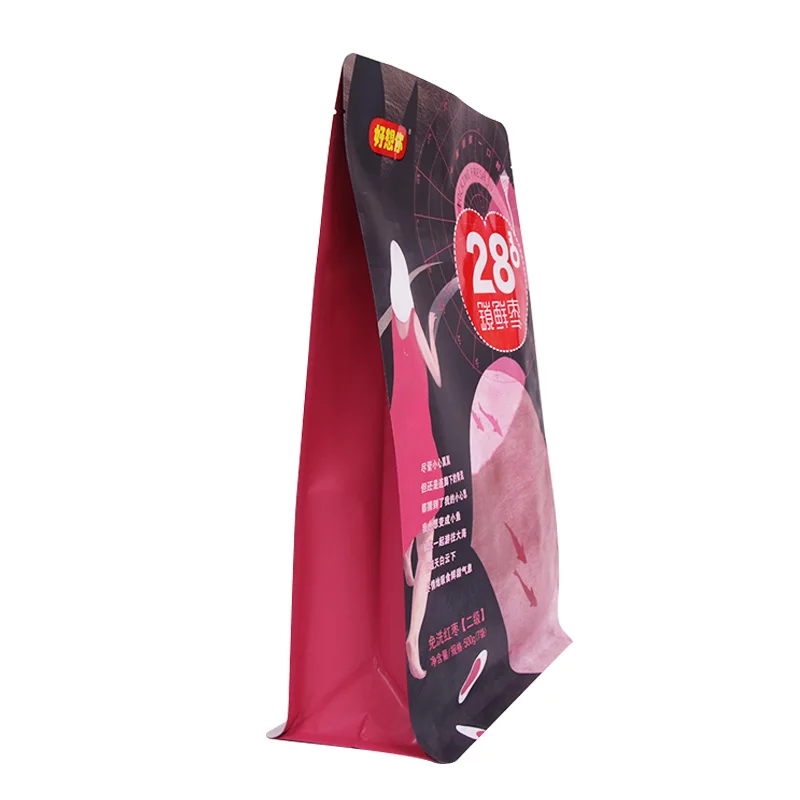 
OEM Mylar Pouch / Stand Up Flat Bottom Zipper Bag With Clear Window For Organic Food 