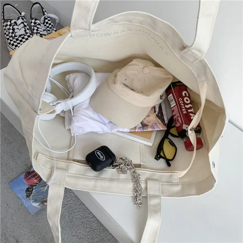 Wholesale Small MOQ black large capacity eco-friendly 12OZ thick reusable cotton custom logo print tote canvas shopping bag