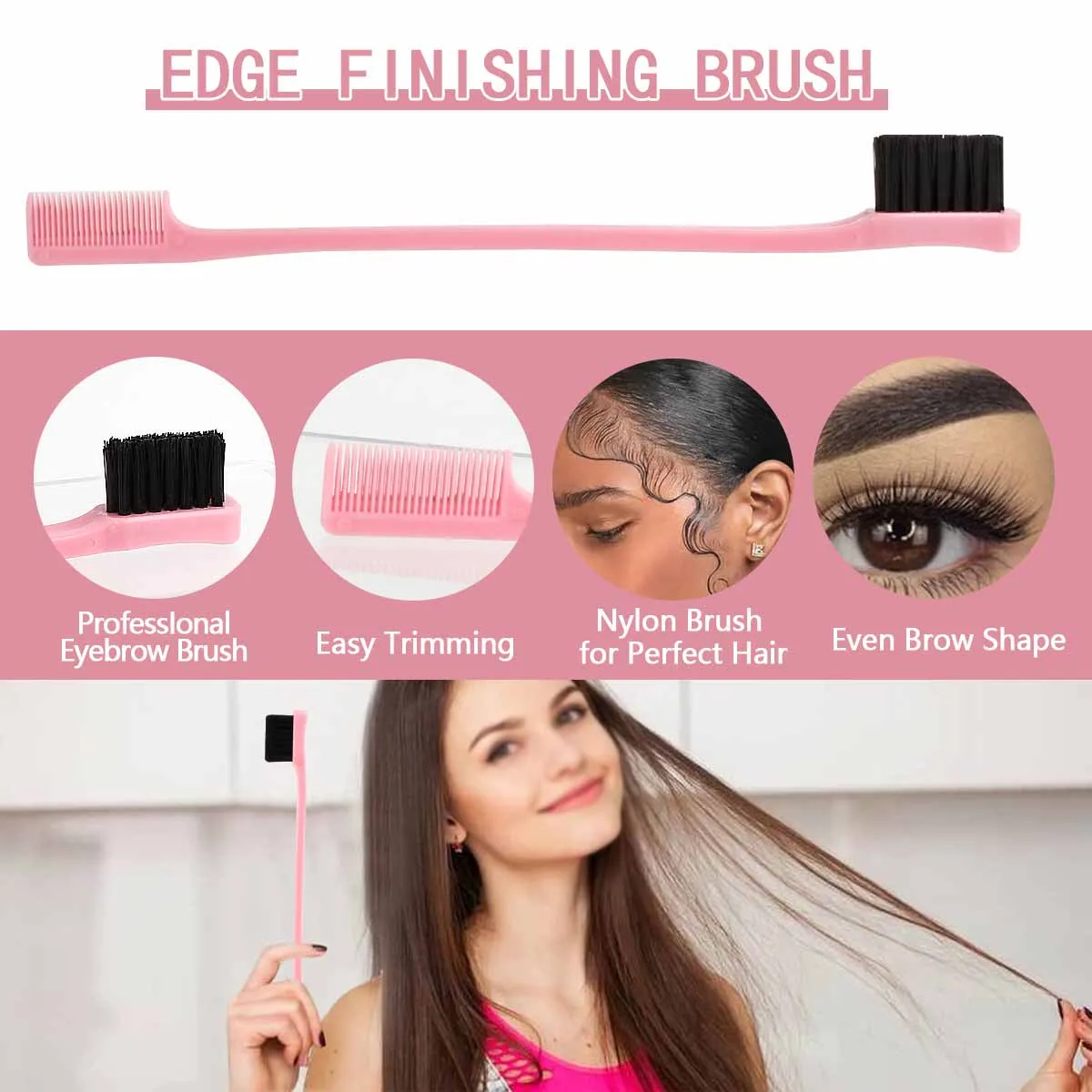 New Product Soft Hair Convenient Eyebrow Brush Double Head Eyebrow Brush Hairdressing Tools New Hair Care Hair Dye Brush
