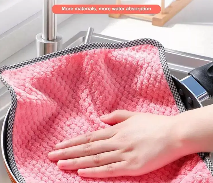 Washable Kitchen Professional Cleaning Cloths Washable Lazy Kitchen Nonstick Wiping Rags cleaning cloth microfiber micro fiber
