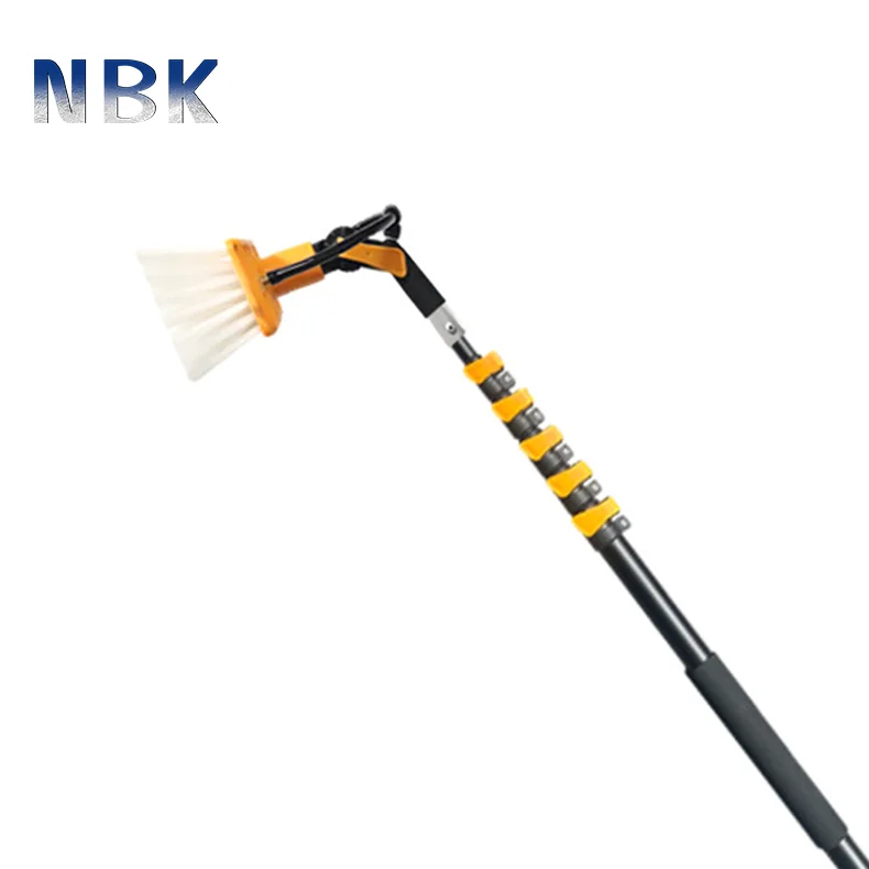 Telescopic Extension Pole Cleaning Kit for Cleaning Window Solar Panels Water Fed Pole Kit with 4-Hole Water Fed Brush Head