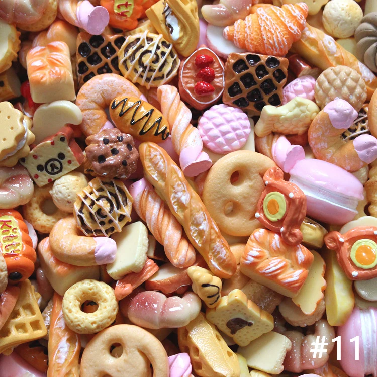 Mixed Colorful Fruit Candy Chocolate Seashells Realistic 3D Nail Art Decorations Designer Nail Charms for DIY Nail Art