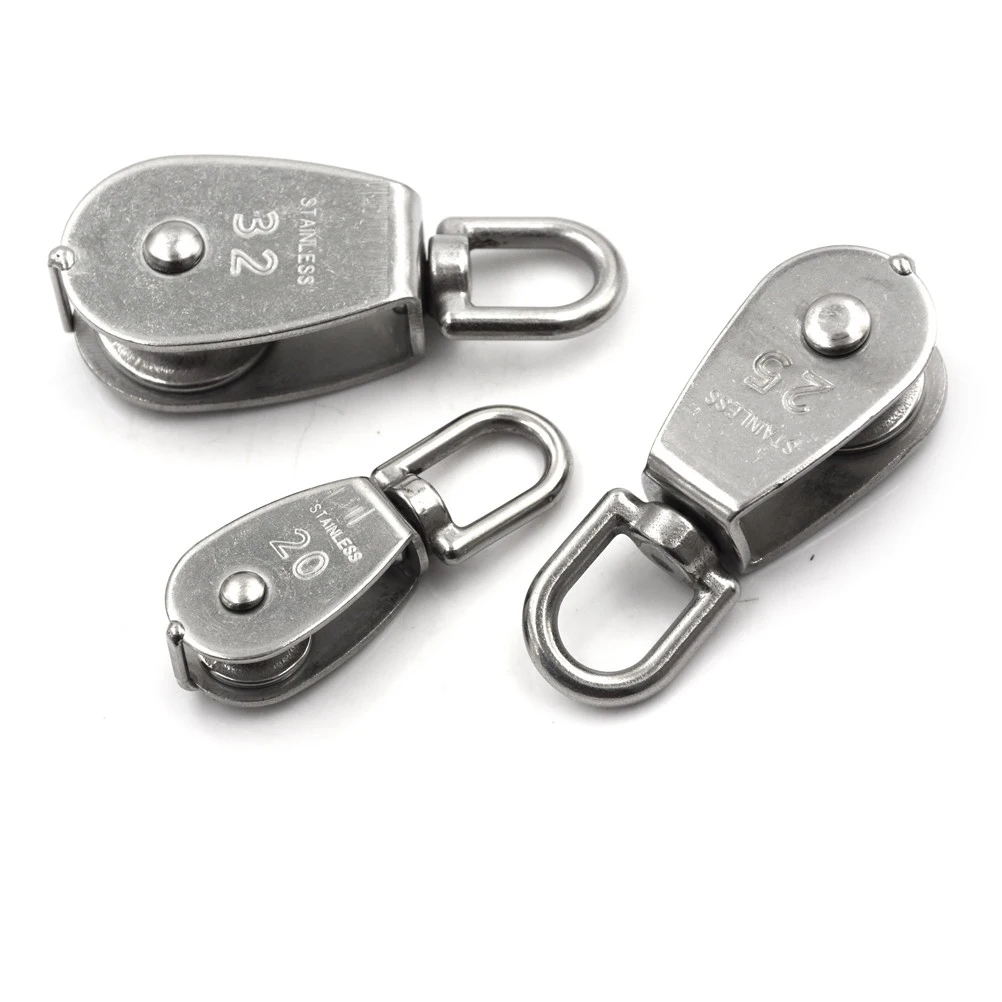 SS316 Metal rigging marine single sheave sailing becket boat yacht block pulley