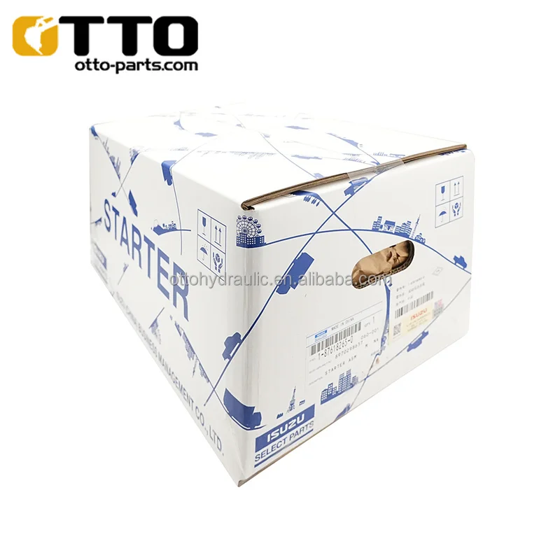 OTTO Excavator 4BD1 4BG1 Engine Parts Starting Motor 1-87618265-0 8-97029863-7 Starter Motor for ISUZU