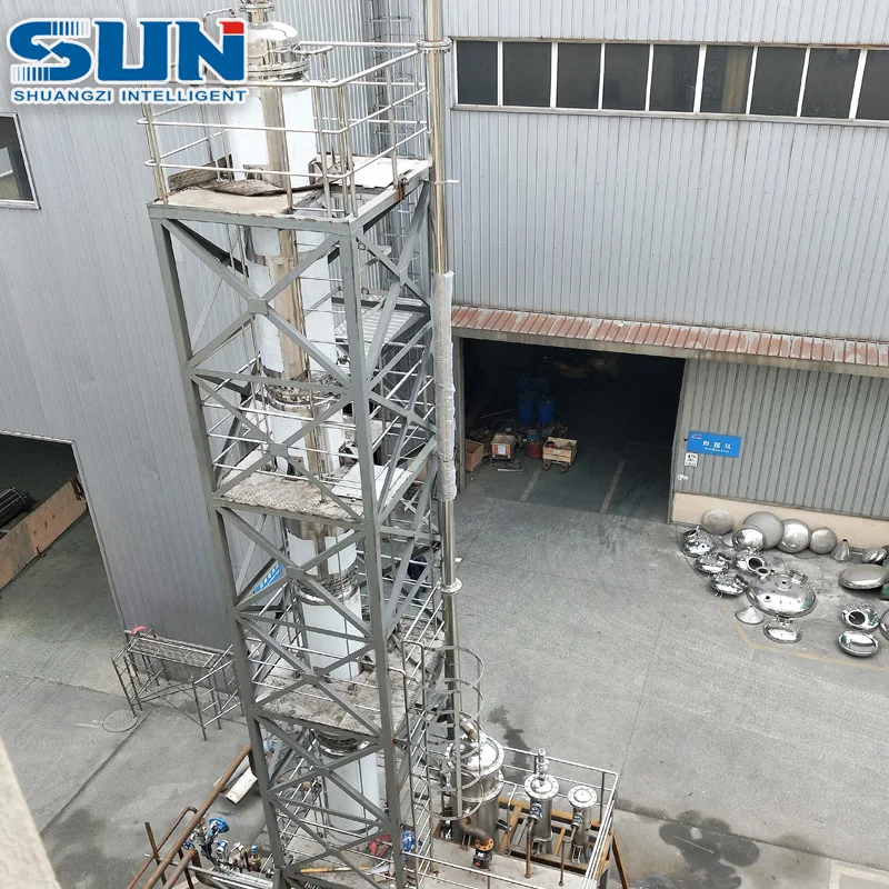 600-620kg/h Ethanol Rectifying Tower Alcohol Distillation Column Skid Mountable