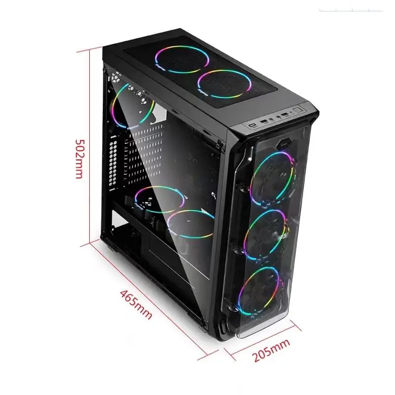 Computer gaming ATX ITX M-ATX pc case with factory high quality hot selling pc gamer case