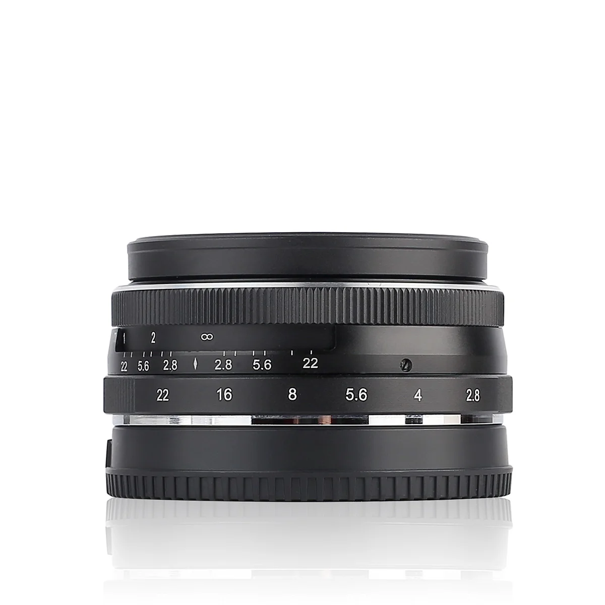 Meike 28mm f2.8 Fixed Manual Focus Lens for Mirrorless Camera Panasonic Lumix Olympus Series Cameras