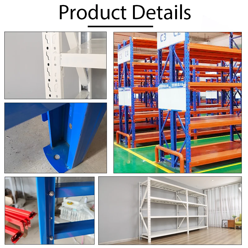 Rak penyimpanan  adjustable Sheving Industrial  sin de acero storage shelving racks cheap goods shelf