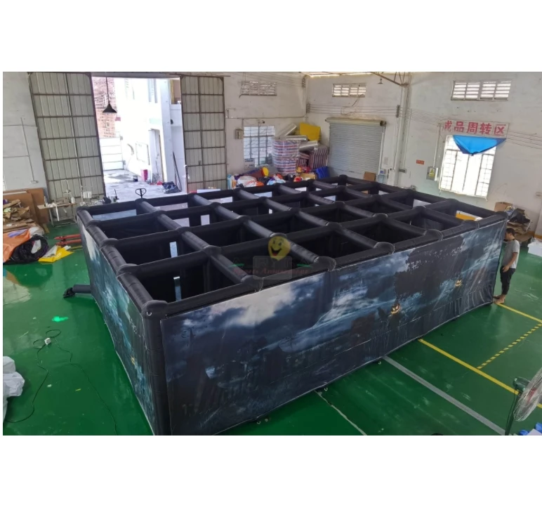 Commercial Portable inflatable zombie maze for Halloween inflatable haunted house maze Large Sport Adult Inflatable Maze