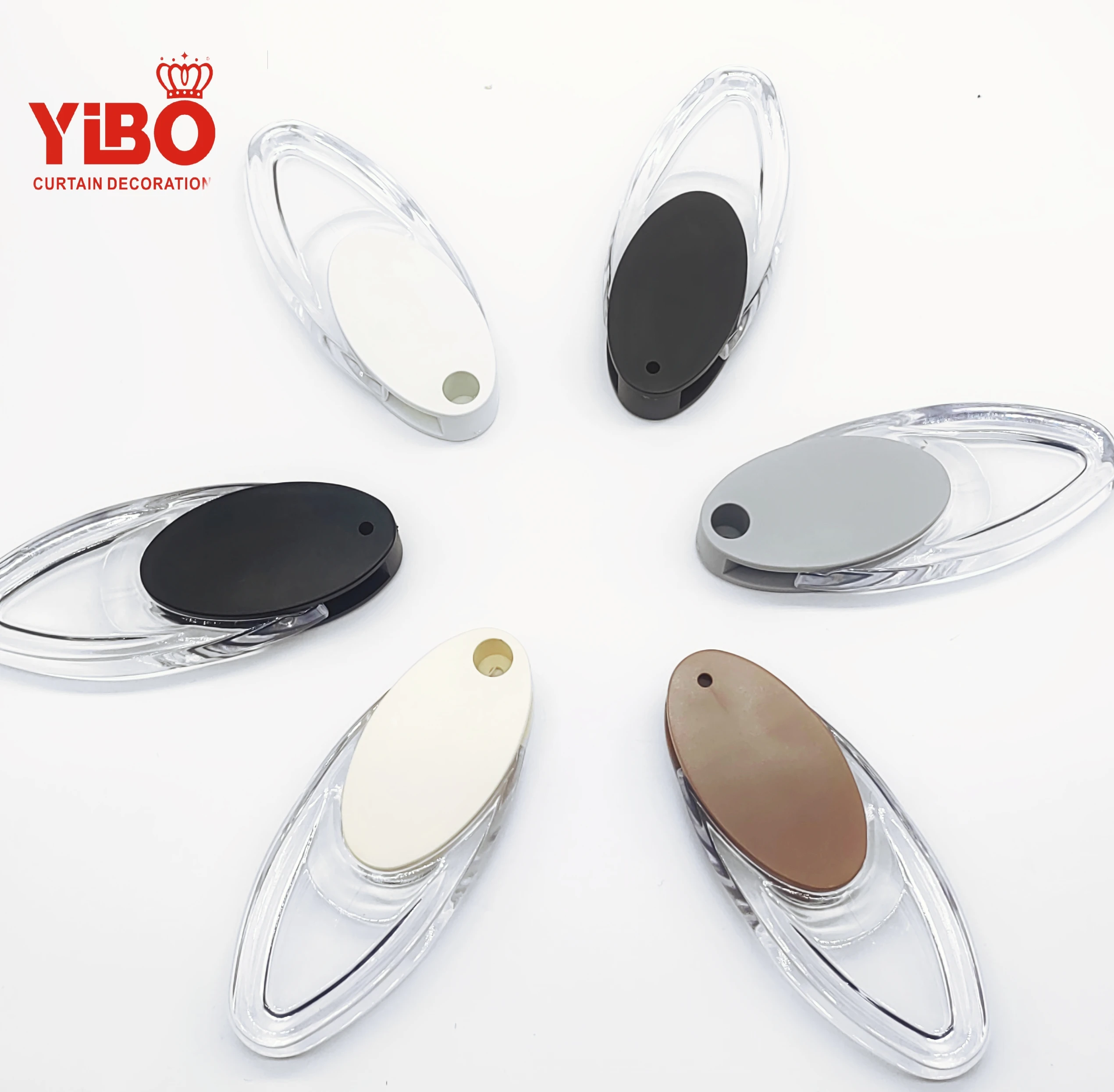 Ningbo curtain accessories factory wholesale high quality plastic cord weight with briquette for home curtain