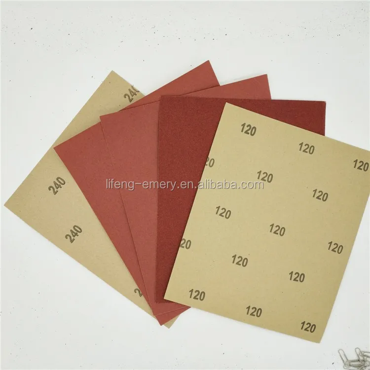 Китайский производитель сушки наждачной бумаги крепеж для полировки абразивного песка лист