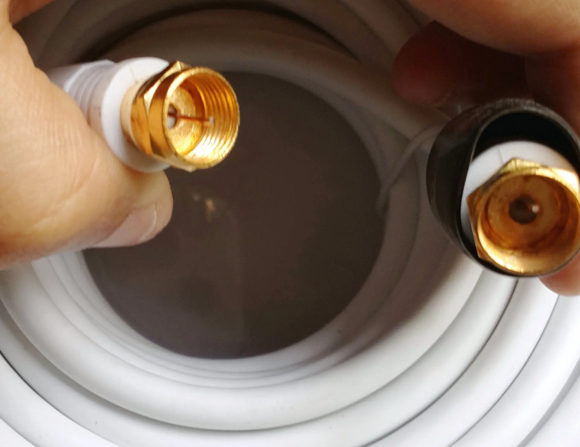 rg6 rg59 f quick male to f quick male plug f connector tv coaxial cable