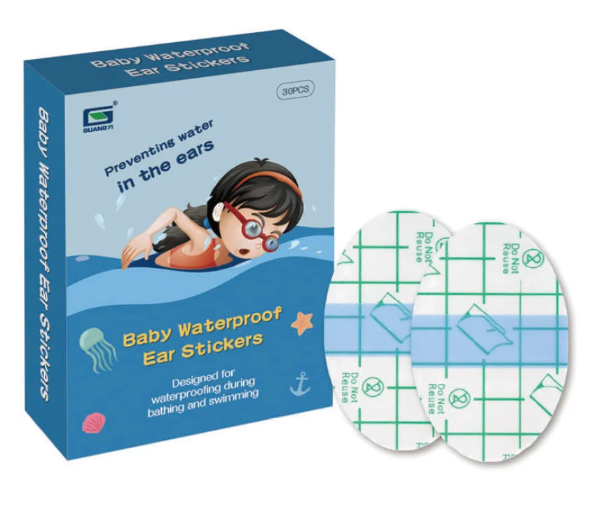 baby Waterproof ear stickers ear patch for bathing keep water from ear disposable protection adhesive patch