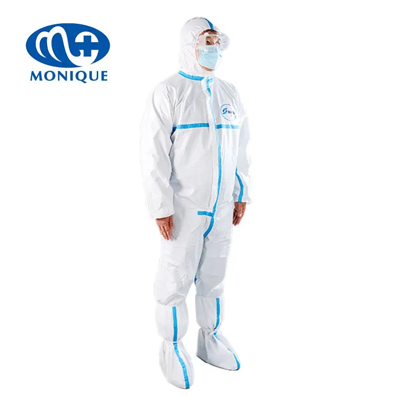 Hospital disposable medical surgical isolation gown sms pp pe non woven isolation gown