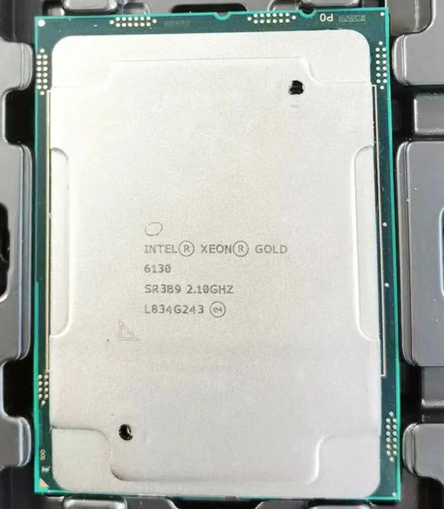 Официальная версия центрального процессора для gold 6130 основная частота 2 1 ГГц 16 ядер 32 потока чип ЦП серверное оборудование процессор рабочих станций