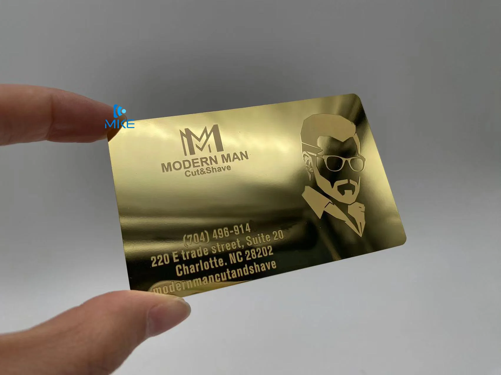 Mirror and matt custom gift business credit Metal card silver steel metal cards