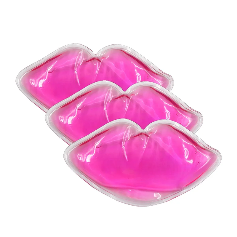 Custom Small Cool Lips Gel Pad Hot Cold For Lip Surgery Swelling Coolers Lip Ice Gel Pack