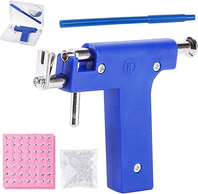 Professional Ear Piercing Gun Ears Studs Tool Product Earlobe Nose Navel Body Painless Piercing Gun Unit Tool Kit