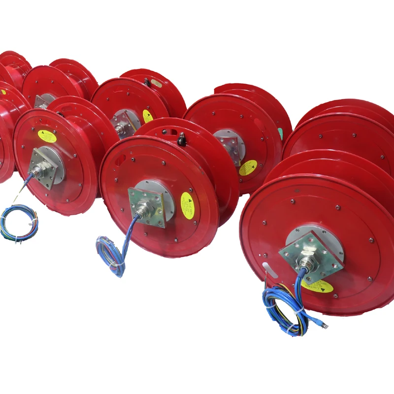 Electric coil transfer trolley cable reel powered warehouse flat car on rail railway trailer with remote control