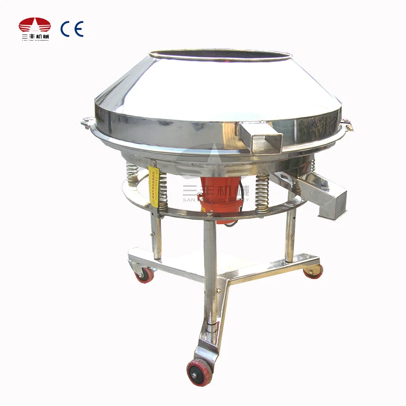 Soy Milk Liquid Filtering Machine High Frequency Rotary Vibrating Filter Sieve