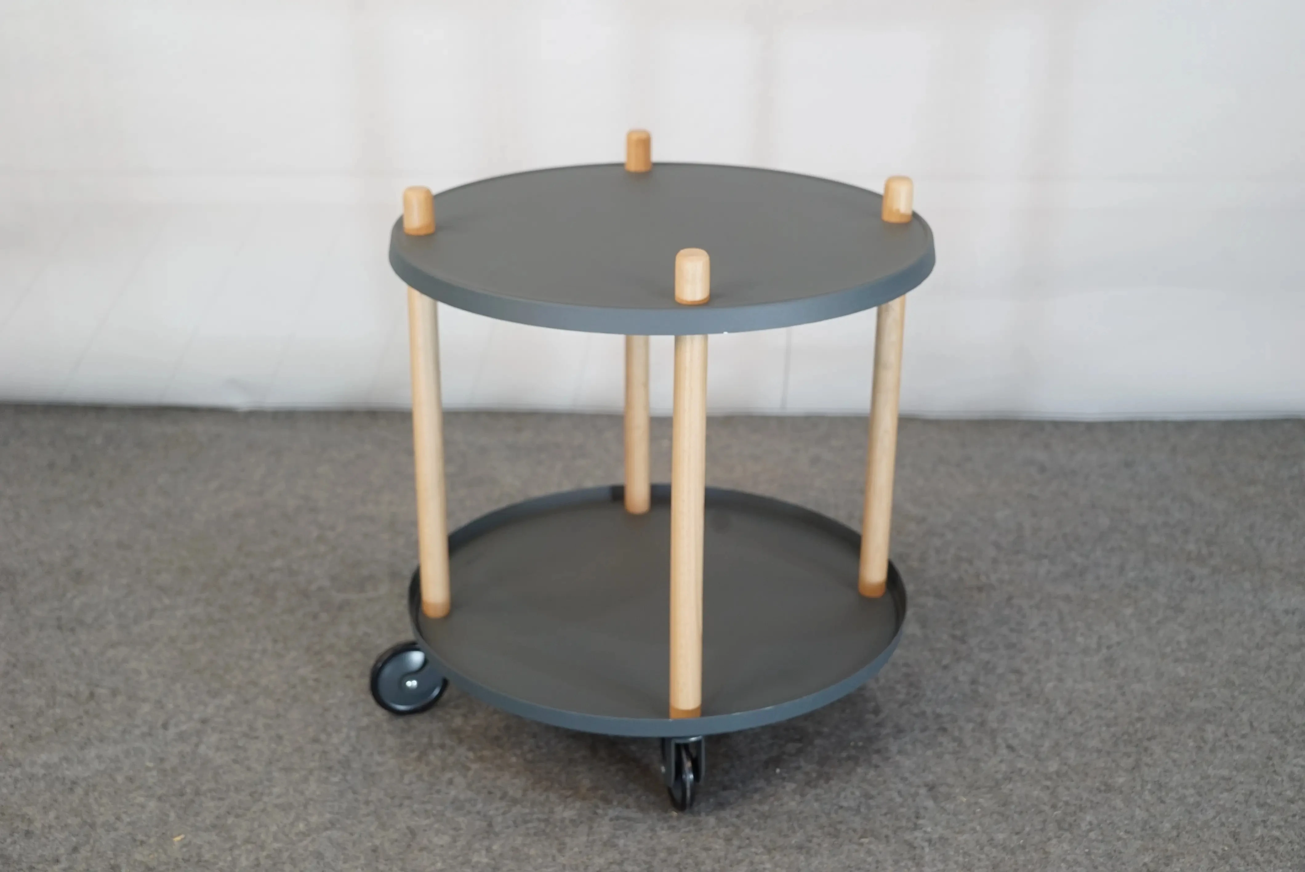 3-Tier Metal Utility Service Cart Hand Trolley storage Cart end table for Kitchen Living Room Bedroom & Apartment Rack Organizer