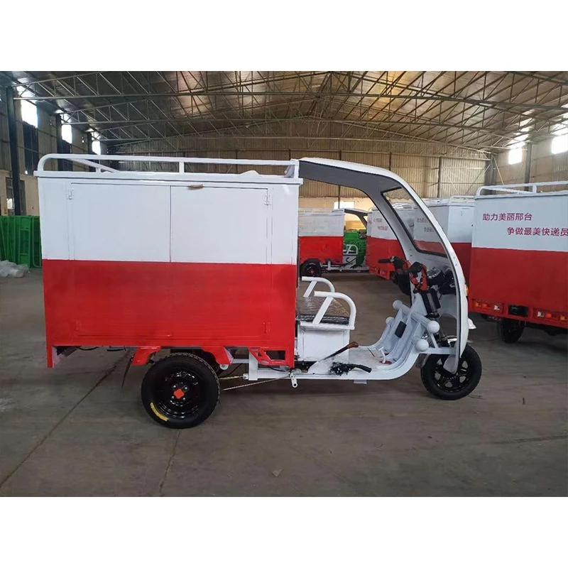Electric Express Car 3 Wheel Tricycle Express Delivery Electric Tricycle with Closed Carriage 800kg Loading Capacity