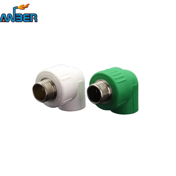 2023 ppr male elbow direct outer thread straight through hot melt water pipe fittings