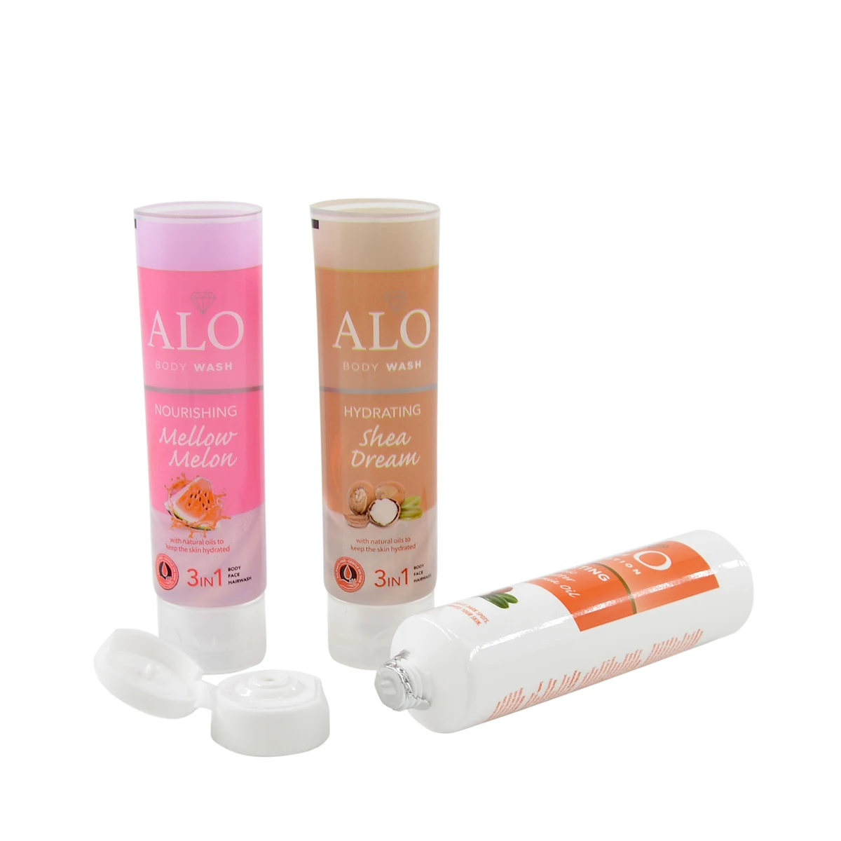 Customized Plastic Empty Tube PE Composite Tube Cosmetic Packaging Squeeze Tube Transparent 20ml40ml60ml80ml
