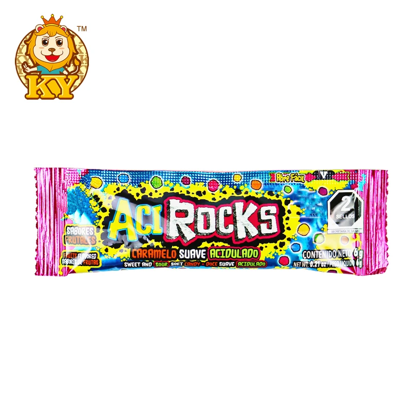 Wholesale oem sour mixed fruity flavor rainbow gummy chewing candy