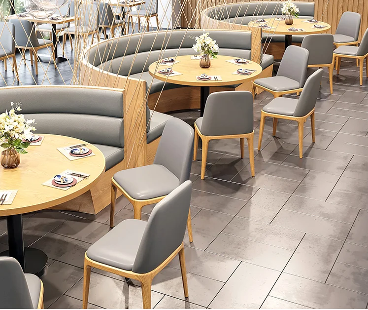 custom  leather boothe sofa seating design in round shape ,dining furniture