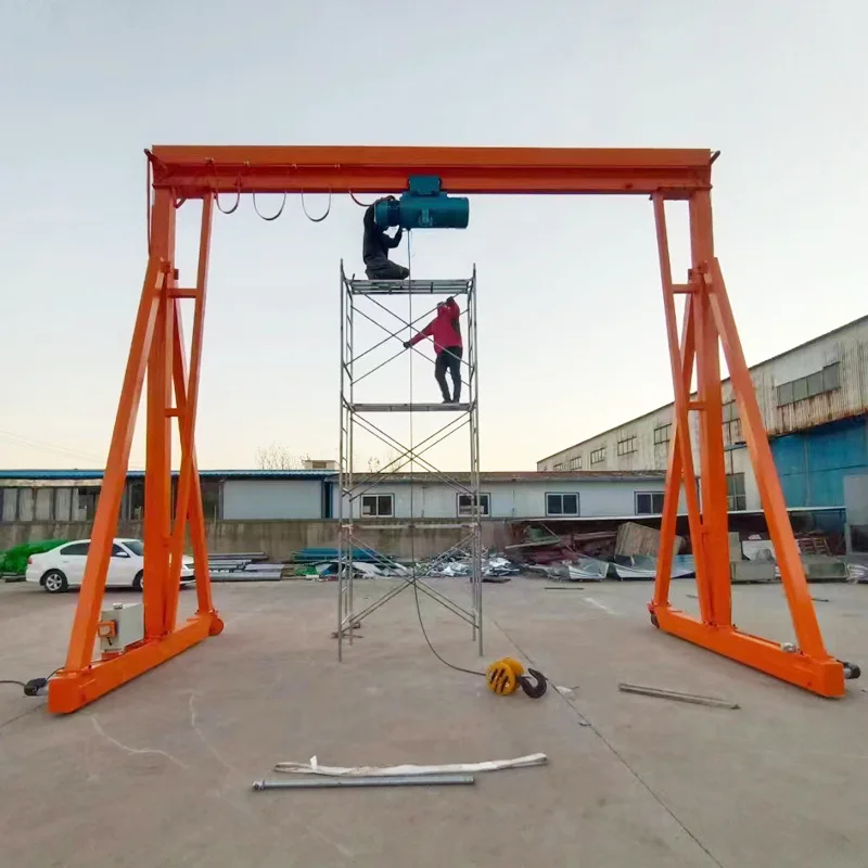 Design Flcontainer Gantry Crane Prframe Machineable Portab20 Feet 40 Feety Crane 1ton 2ton3 Ton Provided Mobile 2 Ton Crane 500