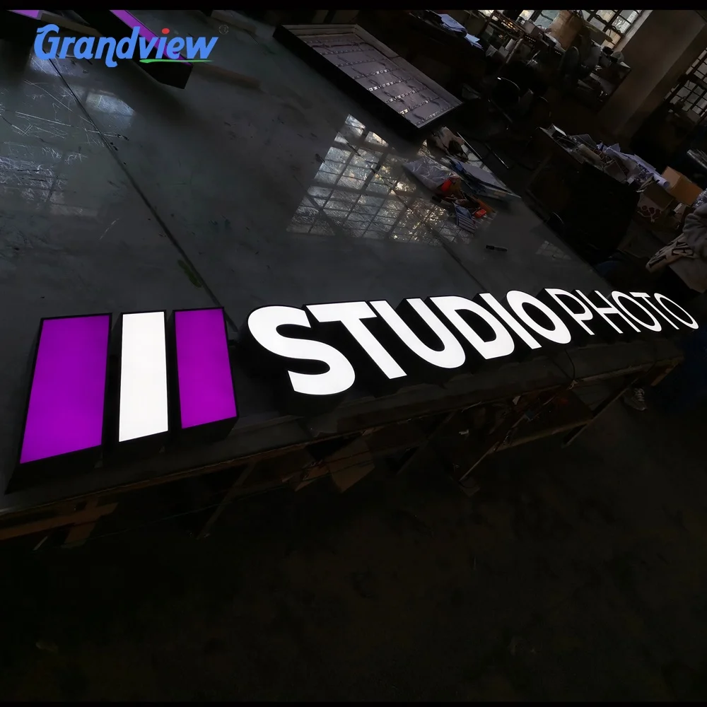 3D illuminated logo Led acrylic channel letter