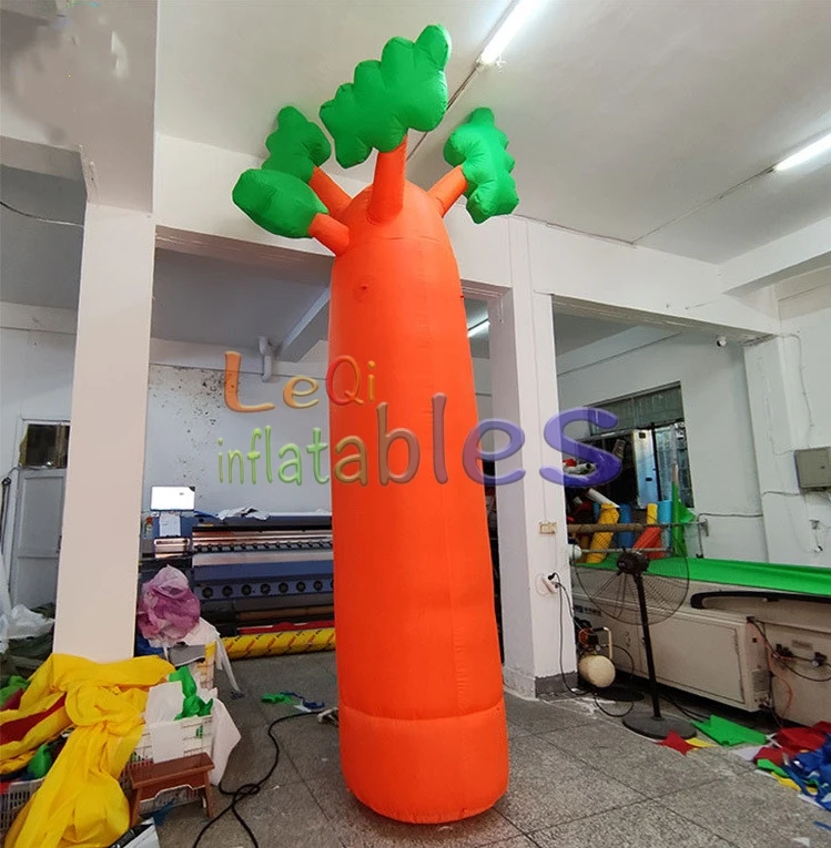 2m plant theme giant coconut tree inflatable model outdoor orange standing cartoon inflatable coconut tree model