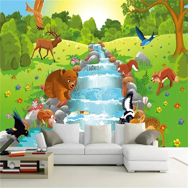 3D Mural Wallpaper for Girls Kids Room Decoration Japanese Mural 3D Wall Paper 3D Sea Wall Murals